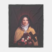 Saint Therese of Lisieux Fleecedecke (Vorderseite)