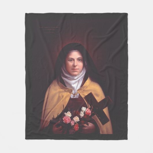Saint Therese of Lisieux Fleecedecke (Vorderseite)
