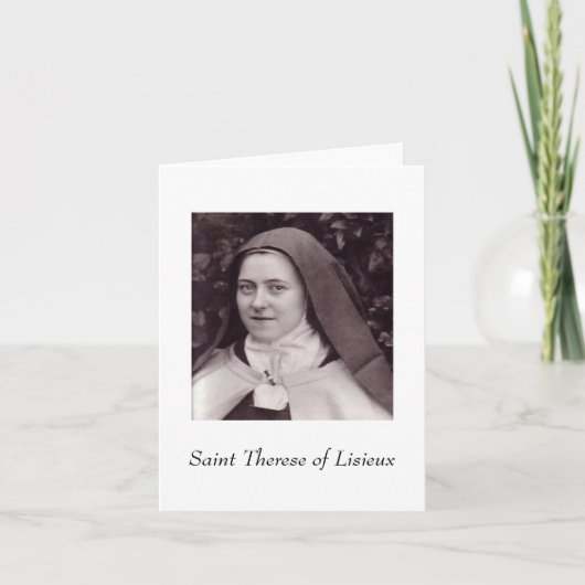 Saint Therese of Lisieux Karte (Vorderseite)