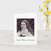 Saint Therese of Lisieux Karte (Gelbe Blume)