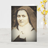 SAINT THERESE OF LISIEUX KARTE (Gelbe Blume)