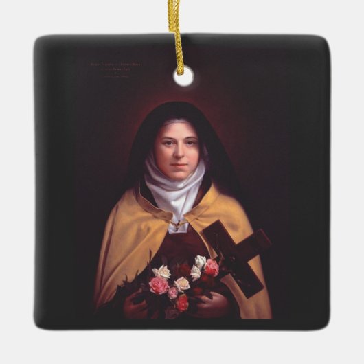 Saint Therese of Lisieux Keramikornament (Vorderseite)