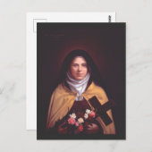 Saint Therese of Lisieux Postkarte (Vorne/Hinten)