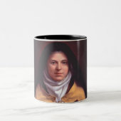 Saint Therese of Lisieux Zweifarbige Tasse (Mittel)