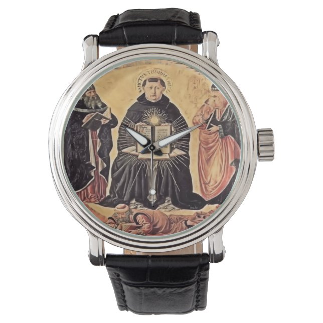 Saint Thomas Aquinas Armbanduhr (Vorderseite)