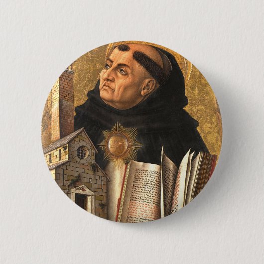 Saint Thomas Aquinas Button (Vorderseite)