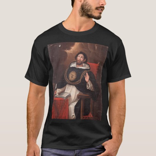Saint Thomas Aquinas By Luis Munoz Lafuente T-Shirt (Vorderseite)