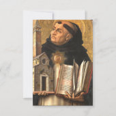 Saint Thomas Aquinas Dankeskarte (Vorderseite)