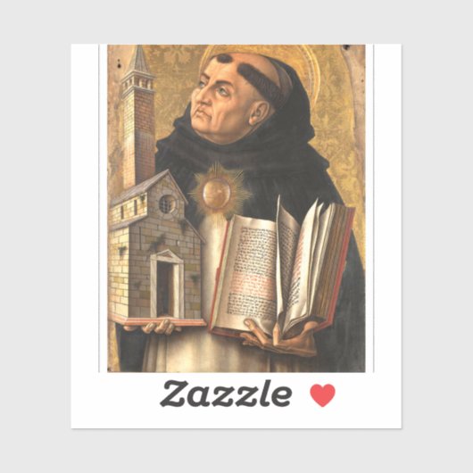 Saint Thomas Aquinas Doctor of Truth Aufkleber (Blatt)