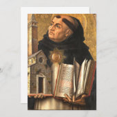 Saint Thomas Aquinas Einladung (Vorne/Hinten)