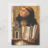 Saint Thomas Aquinas Feiertagskarte (Vorderseite)