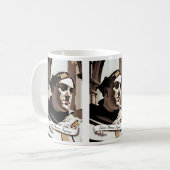 Saint Thomas Aquinas Kaffeetasse (Vorderseite Links)