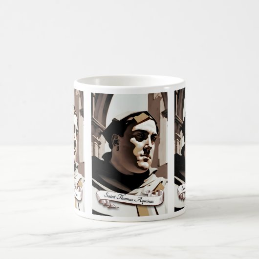 Saint Thomas Aquinas Kaffeetasse (Mittel)