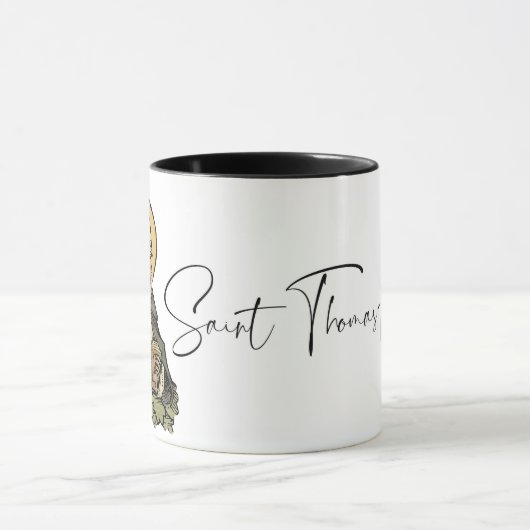 Saint Thomas Aquinas, katholische Saint-Coffee Tas Tasse (Zentrum)