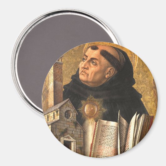 Saint Thomas Aquinas Magnet (Vorderseite/Rückseite)