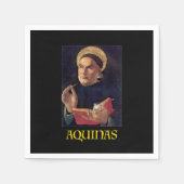 Saint Thomas Aquinas Malerei katholisch Serviette (Vorderseite)