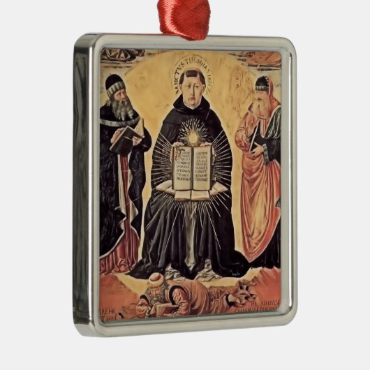 Saint Thomas Aquinas Ornament Aus Metall (Rechts)