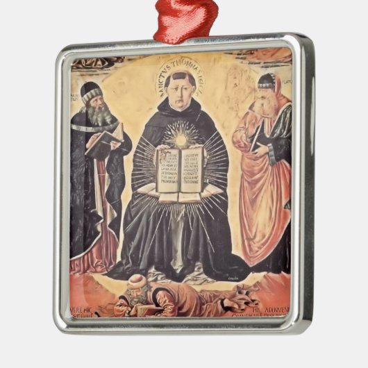 Saint Thomas Aquinas Ornament Aus Metall (Links)