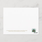 Saint Thomas Aquinas Postkarte (Rückseite)