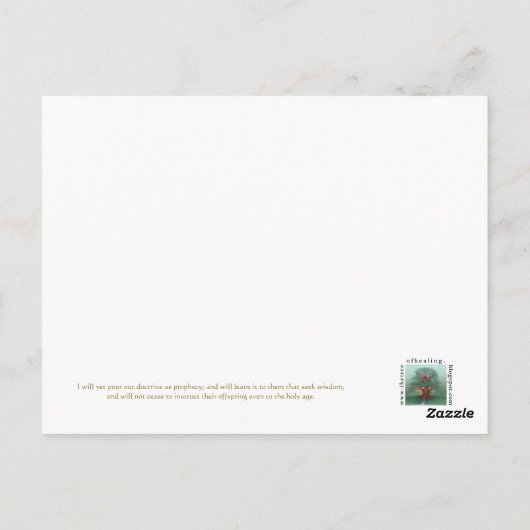 Saint Thomas Aquinas Postkarte (Rückseite)