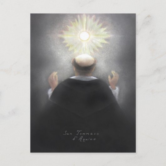 Saint Thomas Aquinas Postkarte (Vorderseite)
