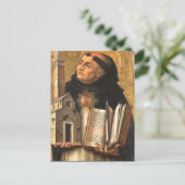 Saint Thomas Aquinas Postkarte (Stehend Vorderseite)