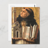 Saint Thomas Aquinas Postkarte (Vorne/Hinten)