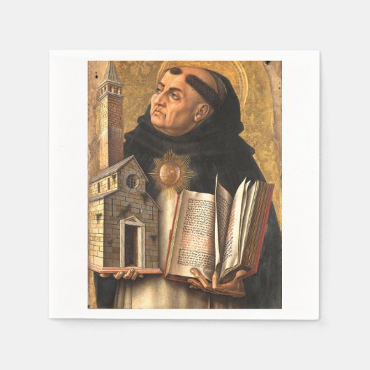 Saint Thomas Aquinas Serviette (Vorderseite)