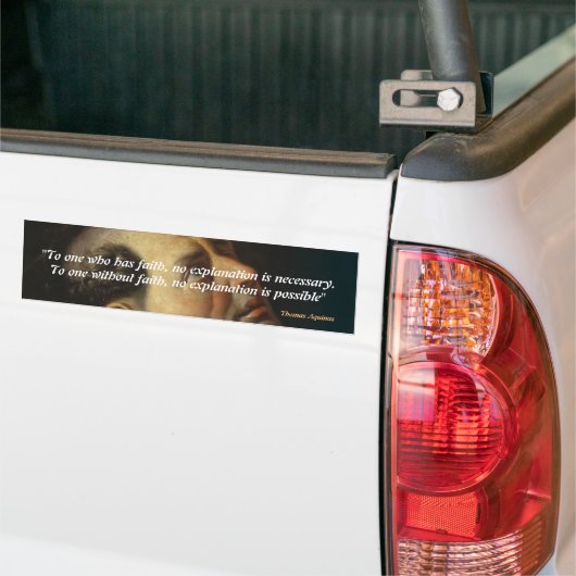 Saint Thomas Aquinas Zitat zum Glauben Autoaufkleber (Auf Lkw)