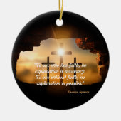 Saint Thomas Aquinas Zitat zum Glauben Keramik Orn Ornament (Vorne)