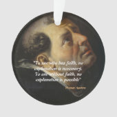 Saint Thomas Aquinas Zitat zum Glauben Ornament (Vorderseite)