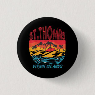Saint Thomas Jungfrau Islands Surfing Beach Ocean  Button