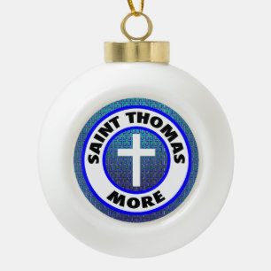 Saint Thomas Keramik Kugel-Ornament