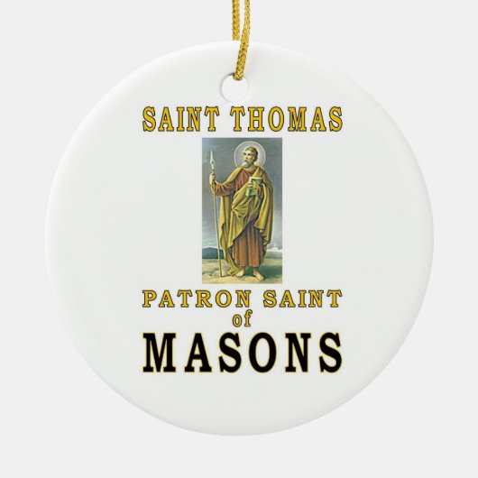 SAINT THOMAS KERAMIK ORNAMENT (Vorne)