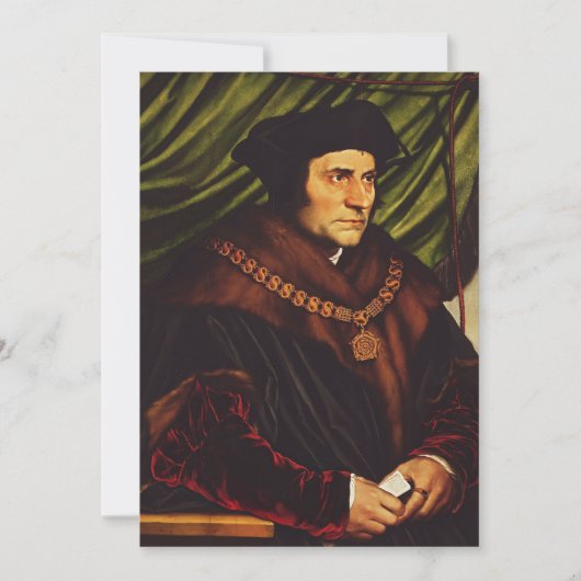 Saint Thomas More Dankeskarte (Vorderseite)
