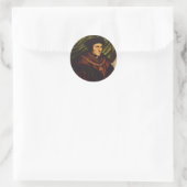 Saint Thomas More Runder Aufkleber (Tasche)
