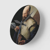Saint Thomas (Öl auf Leinwand) Runde Wanduhr (Winkel)