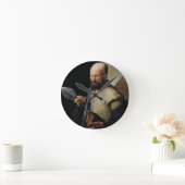 Saint Thomas (Öl auf Leinwand) Runde Wanduhr (Zuhause)
