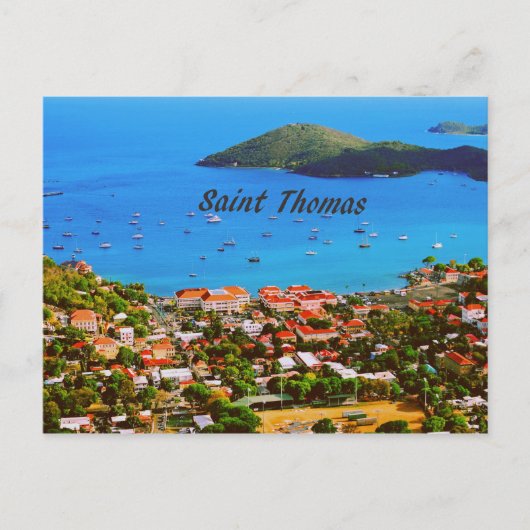 Saint Thomas U.S.V.I. Postkarte (Vorderseite)