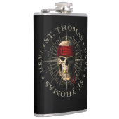 Saint Thomas USVI Pirate Skull Flachmann (Rechts)