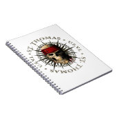 Saint Thomas USVI Pirate Skull Notizblock (Rechte Seite)