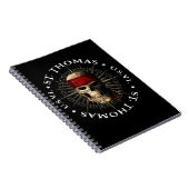Saint Thomas USVI Pirate Skull Notizblock (Rechte Seite)