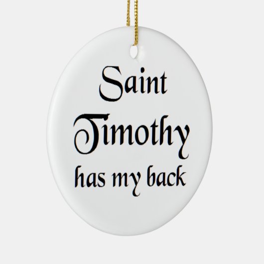 saint timothy coffee mug keramik ornament (Rechts)