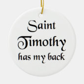 saint timothy coffee mug keramik ornament (Vorne)