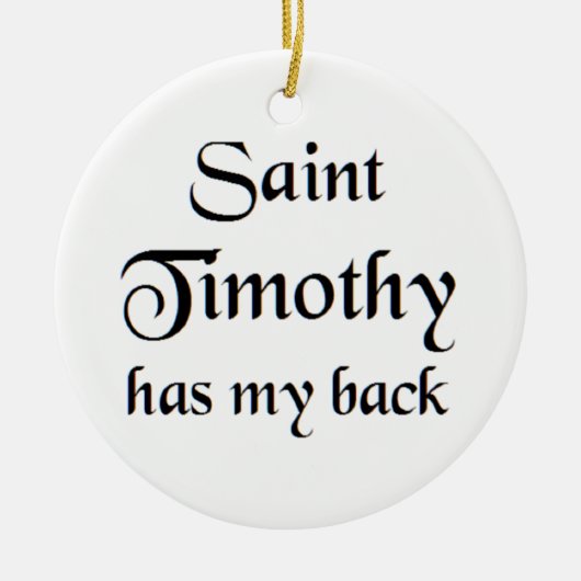 saint timothy coffee mug keramik ornament (Vorne)