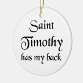 saint timothy coffee mug keramik ornament (Links)