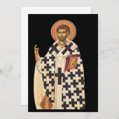 Saint Timothy der erste Christliche Bischof von Ep Einladung (Vorne/Hinten)