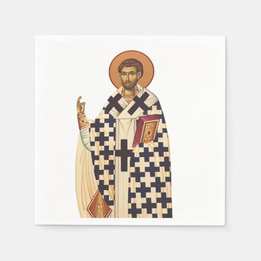 Saint Timothy der erste Christliche Bischof von Ep Serviette (Vorderseite)