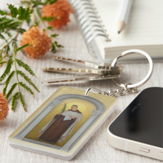 Saint Titus Brandsma Carmelite Heilige Priester Schlüsselanhänger (Vorderseite rechts)