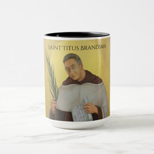 Saint Titus Brandsma Carmelite Heilige Priester Ta Tasse (Zentrum)